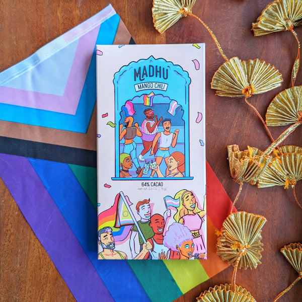 Mango Chili Pride chocolate bar